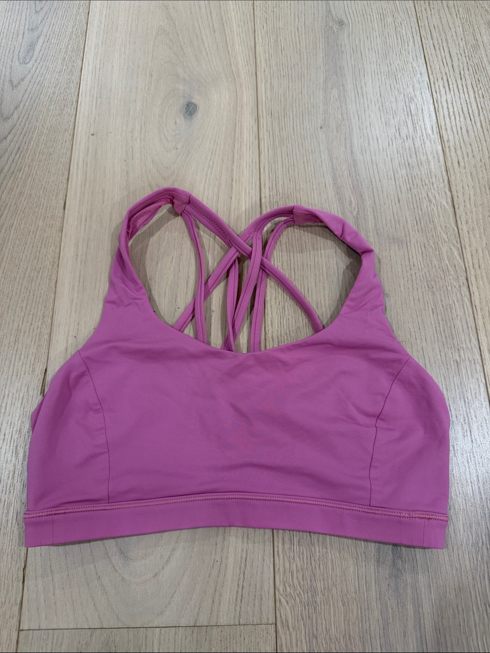 Lululemon Women's Pink Strappy Sports Bra Size 6